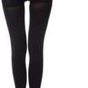 MANZI Run Resistant Control Top Panty Hose Opaque Tights L