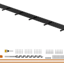 1 Pack Large Shelf Brackets Long Floating Shelf Bracket Invisible Floating Shelf Hardware Heavy Duty Floating Mantel Brackets(43"X8"X1.5" with Tools)