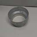 6" to 5" Inch Galvanized Steel Round Duct Reducer - Pipe Fitting Increaser Reducer - Drain, Waste and Vent Conduit Transition Adapter - Metal Tube Reducing Coupling