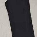 Nirlon Capri Leggings with Pockets - Capri Leggings with Pockets for Women Breathable High Waisted Capri Leggings for Women (14-16, Black)