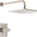 Delta Faucet Modern Raincan Square Single-Function Shower Valve Trim Kit Brushed Nickel, Shower Faucet Set, Rainfall Shower Head, Spotshield Stainless T14268-SP-PP (Valve Not Included)