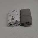 American Baby Company 2 Pack 100% Natural Cotton Fitted Crib Sheets 52" x 28" - Soft, Breathable, Hypoallergenic & Gentle Toddler Bed Sheets, Super Stars and Gray, Neutral for Boys & Girls