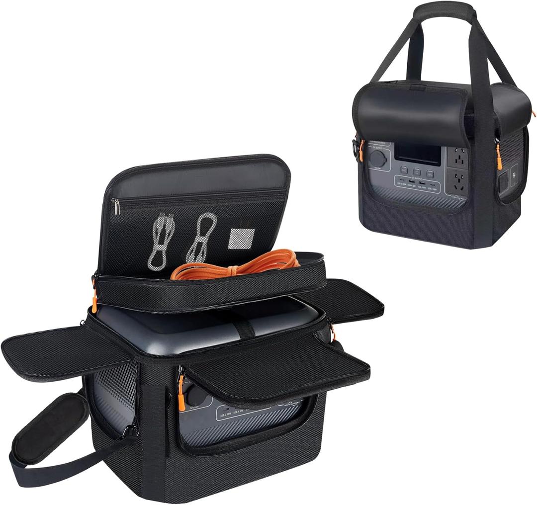 Portable Carrying Bag Compatible with BLUETTI Elite 100 V2/AC70/AC70P& Jackery Explorer 1000 V2Power Station Storage Case for Accessories & Solar GeneratorAdjustable Shoulder StrapOnly Bag