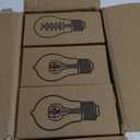 Edison Bulb, A19 Bulbs 6 Pack, Retro Style Incandescent Light Bulbs,Dimmable 120V 40W Antique Vintage Light Bulb, 240 Lmens E26 Base, Amber 2200K Warm White Light, for Home Office Desk Lamp