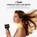 UKliss 5 in 1 Hair Styler & Blow Dryer Brush, Upgraded Detachable Hair Dryer Brush with Negative Ion, Air Curling Wrap for Drying, Curling, Straightening & Volumizing, Styling Tools for All Hair Types, Blackgold