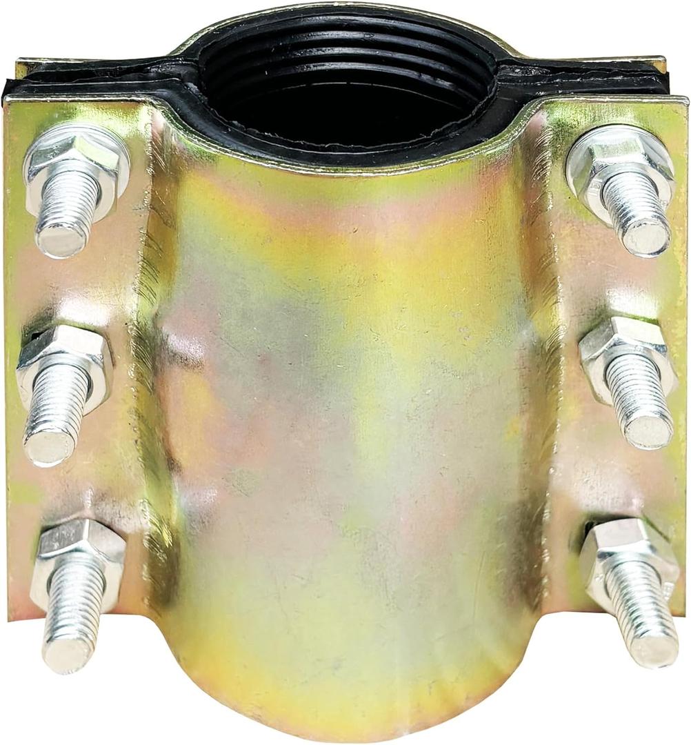 Water Pipe Repair Clamp,OD of The Applied Pipe is About 1.9 inch,Leak Sealer for Pipes and Plumbing,Length 4.72 inch,Suitable for PE/PPR/Steel/Iron Pipe