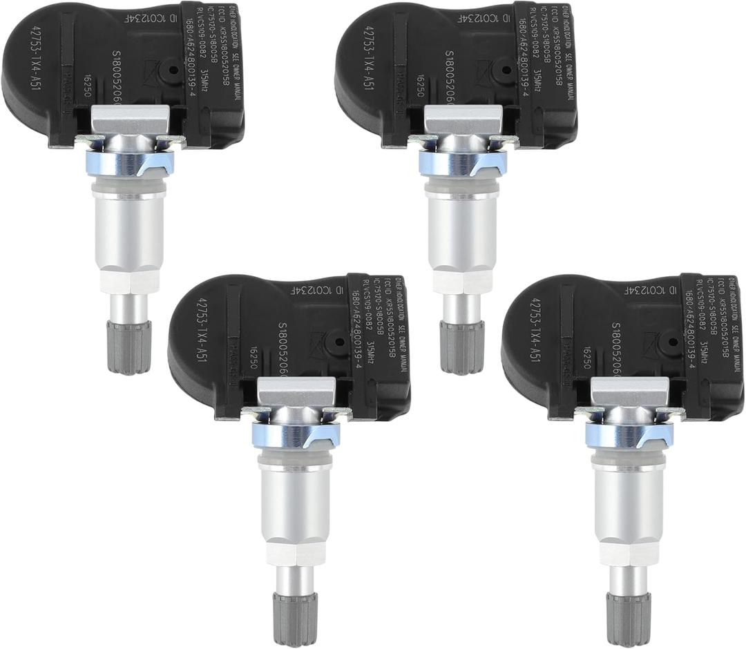 4PCS TPMS Sensor 315MHz Tire Pressure Monitoring Sensor for Acura MDX 14-15 for Acura RDX 2013-2015 for Acura RLX 2016-2020 No.42753TX4A51
