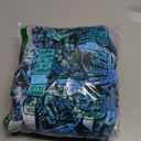 One Piece Swimdress for Women - Tummy Control Swimsuit with Skirt 2025 Wrap Tie Side Bathing Suit Dress (Small, Blue Leaves)