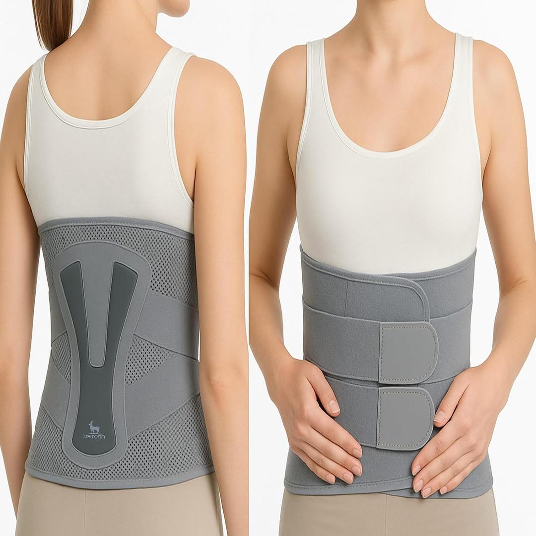 Astorn Back Brace for Lower Back Pain - Immediate Relief from Sciatica, Herniated Disc, Scoliosis - Breathable Design With Lumbar Support - For Home & Lifting At Work - For Men & Women (Medium)