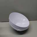 Liacere 16PCS White Plastic Serving Bowls - 54 OZ Angled Table Salad and Fruit Bowls - Disposable for Chip&Candy - Ideal for Party & Wedding & New Year