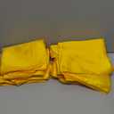 MDS Satin Table Runners 12 x 108 Inch Long, Charmeuse Sateen Silk Runners Wedding Reception Birthday Graduation Engagement Party Hotel Restaurant Banquet Decoration-Yellow Gold