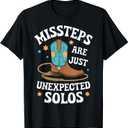 Line Dancing Missteps are Just Unexpected Solos Line Dancer T-Shirt L