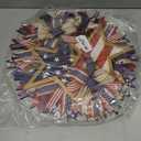 250th Anniversary Patriotic Star Wreath, 15.7'' Red White and Blue Wreath All-Weather Farmhouse Outdoor Holiday Decoration, Memorial Wreath for Front Door, 4th of July Garland for Home Wall Porch