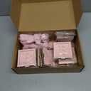 Novabright 6 Set We Can Bearly Wait Baby Shower Decorations Pink Baby Shower Table Centerpieces 4.72 Inch Wooden Boxes with Letters, Bears Stuffed Animal, Floral for Gender Reveal Party Decorations
