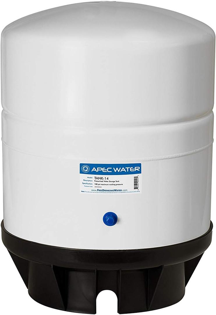 APEC TANK-14 14 Gallon Pre-pressurized Reverse Osmosis Water Storage Tank APEC TANK-14 14 Gallon Pre-pressurized Reverse Osmosis Water Storage Tank
