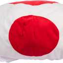 Anime Mushrooms Hats Caps Cute Red and Green Hats Halloween Coplay Hat for Adults (Red White)