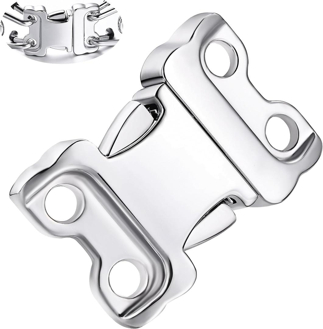 Dog Collar Buckle, Quick Release Stainless Steel Buckle for Small Medium Large Dog Training Collar (2.25mm)