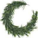 2Pcs 6FT Christmas Garland, 2 Strands Artificial Pine Xmas Vine, Soft Greenery Garland for Table Mantle Wall Fireplace Holiday Winter Indoor Outdoor Decor