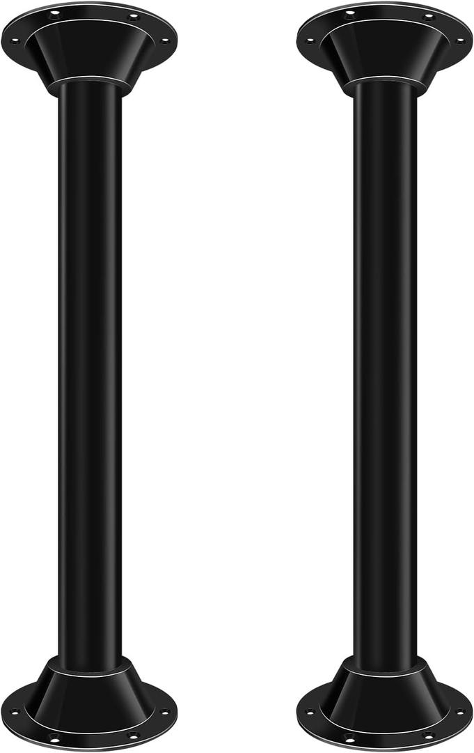 27" RV Table Base Mount and RV Table Legs,Camper Tables Base Mount Pedestal Flange and Dinette Legs Pole for Camper Trailer Motorhome, Tables and Floor Mounting, Includes Mounting Screws, Aluminum