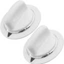 PartsBroz WE01X20374 Timer Knob (2-Pack) - Compatible With General Electric Hotpoint Dryer - Replaces PS8769912 AP5805160 WE1M856 GTDX100EM1WW GTDX180ED3WW GTDX180ED0WW GTDX180ED5WW GTDX100EM0WW