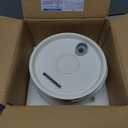 Ceramic Cat Water Fountain - 2.1L/71oz - Firework Embossed All-Ceramic Body & Pure Copper Spout - Non-Toxic & Automatic Pet Drinking Fountain Indoor with Ultra-Quiet Pump, 3 Filters & Sponge