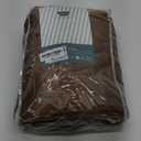 Woaboy Back Tab & Rod Pocket Velvet Curtains 90 Inches Long 2 Panels Set, Brown Classical Thermal Insulated Light Blocking Window Drapes for Bedroom Living Room Nursery Privacy, W52 x L90