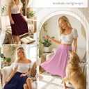 Ficerd 3 Pack Women's Midi Skirts Summer (Blue, L)