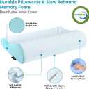 Memory Foam Pillows Neck Pillow Bed Pillow for Sleeping Ergonomic Cervical Pillow Orthopedic Contour Pillow for Side Back Stomach Sleeper
