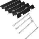SafBbcue Spirit e330 Grill Parts for Weber Spirit e330 Parts 7636 Flavorizer Bars 68948 65518 Burner Tube for Weber Spirit E330 E335 SP330 SP-335 Grill Replacement Parts, Porcelain Steel (black)