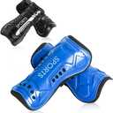 Soccer Shin Guards, Youth Soccer Shin Pads, Breathable and Lightweight Child Calf Protective Gear Soccer Equipment for 3-15 Years Old Boys Girls Toddler Kids Teenagers (M 3'11 - 4'7 Tall)