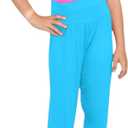 SXME MIGHT SAY Kids' Loose-Fit Harem Pants for Girls  Casual Baggy Trouser for Sports & Dance (Blue)