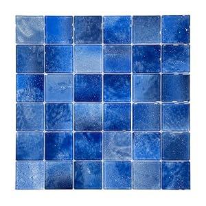 9 Sheets Glass Mosaic Tiles Backsplash, Pool Tiles,12" x 12" Kitchen Backsplash Tile