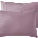 Nestl Dusty Purple King Pillow Cases - Soft King Size, 1800 Brushed Microfiber, Envelope Closure, Set of 2, 20x40 Inches