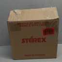 Storex Small Cubby Bin with Cover, Black, Pack of 5