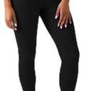 YITTY Active Women's Ultraluxe Kick Flare High Waist Legging, Athleisure, 4-Way-Stretch, Iconic Black, M, Petite | 28" Inseam