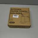 Li & Zhao Standing Paper Towel Holder Countertop - Silicone Papertowel Holder for Kitchen Paper Towel Stand with Weighted Base Suction Cups Paper Towel Roll Holder Paper Towels Holder(White)