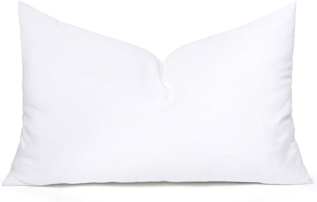 MIULEE Throw Pillow Insert Premium Pillow Stuffer Sham Rectangle for Decorative Cushion Bed Couch Sofa 12x22 Inch