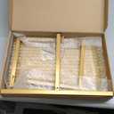 Wokceer Wedding Arch Backdrop Stand Square 6.6FTx6.6FT Gold Metal Balloon Arch Stand Garden Arbor Backdrop Frame for Wedding Birthday Party Baby Shower Photo Booth Background Decoration