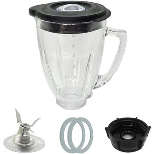 6 Cup Blender Glass Jar Replacement Parts with Blade for Oster Osterizer Classic Series NOT fit Pro Master or Versa Models