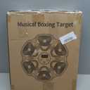 Music Boxing Machine, Boxing Machine Wall Mounted Music with Gloves, Electronic Boxing Target for Adults, Smart Boxing Training Equipment, Boxing Machine for Home and Gym (White)