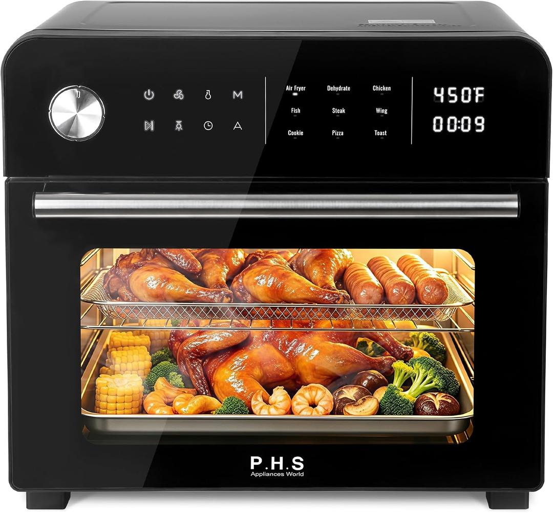 PHS 24 QT Digital Air Fryer Oven with Screen Display, Standard