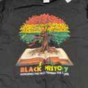 Black History Honoring Past Inspiring Future Men Women Kids Premium Tri-Blend T-Shirt, Large