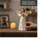 Friendship Angel Figurine with Dog Sculpture, Hand-Painted Memorial Gift for Pet Lovers - Remembrance of Loyal Pets & Friends Present and Past, Home Decor Statue