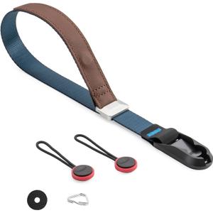 Camera Wrist Strap, Camera Hand Straps for Photographers, Adjustable Quick Release for DSLR SLR (Blue)