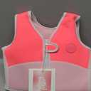 SUNNYLiFE Swim Vest - Constructed with Neoprene Plus a Secure Front Zip and Develop Water Confidence. | Toddler Swim Vest (2-3 yrs, Melody The Mermaid | Neon Strawberry)