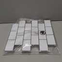 Art3d Peel and Stick Backsplash for Kitchen White Subway (10 Tiles, Thicker Design) (White With Black Grout)
