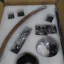 31.5'' Farmhouse Chandeliers for Dining Room, Rustic Wagon Wheel Chandelier for Entryway, Sputnik Light Fixture for Breakfast Area Stairwell Bedroom Foyer, Vintage Rust and Black Finish