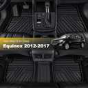 Rubber Floor Mats Custom Fit for Chevy Equinox 2012-2017, Black