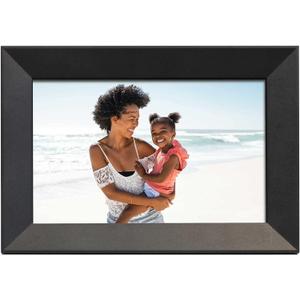 Aluratek 10"" WiFi Digital Photo Frame with Touchscreen IPS LCD Display and 8GB Built-in Memory, ASHDPWM10S