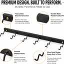Cable Attachment Storage Rack, LAT Pulldown Bar Holder, Home Gym Organizer for Cable Handles and Attachments